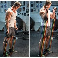 Kit Elásticos Extensores de Treinamento Fitness - Exercício em Casa