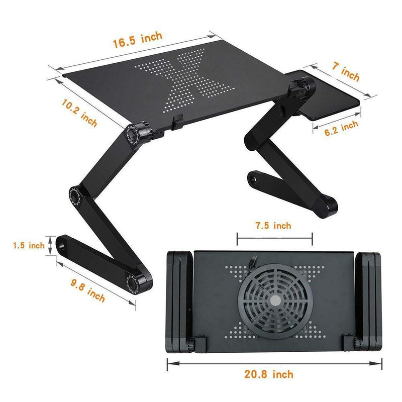 Mesa de Alumínio Portátil Ergonômica Ajustável para Laptop