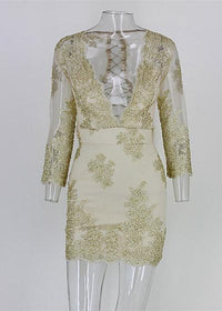 Vestido de Festa Curto Bordado