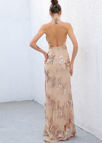 Vestido de Festa Longo Tule Bordado