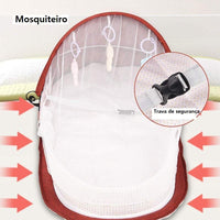 Chiqueirinho Bolsa Berço Portátil mala de bebê viagem proteção solar e mosquitos movel baby crib dobrável
