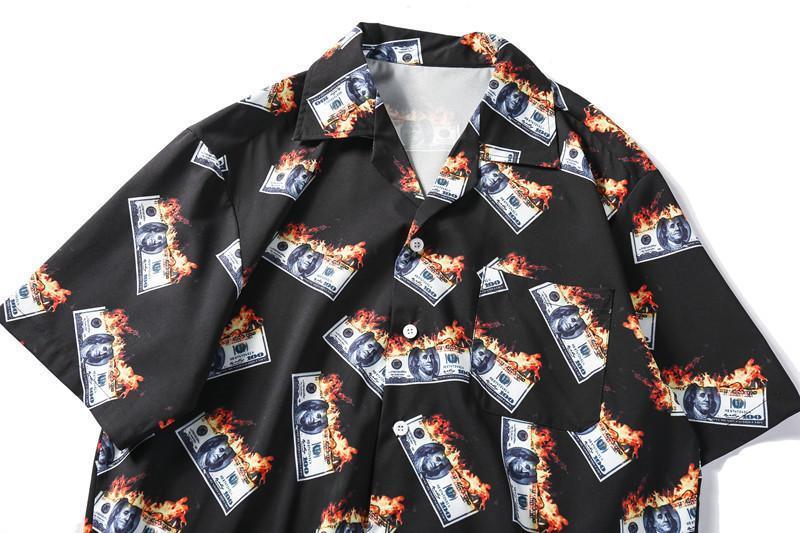 Camisa Flame Dollar - Frete Gratis