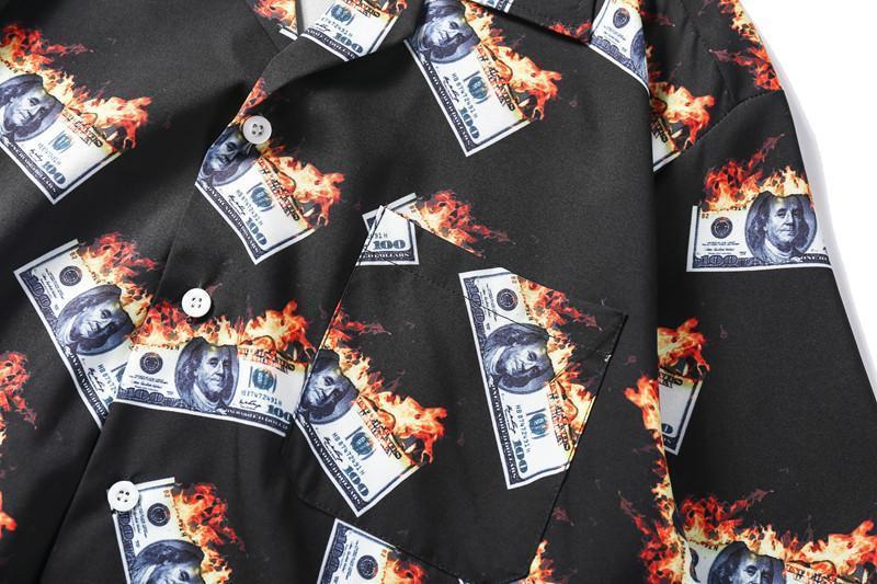 Camisa Flame Dollar - Frete Gratis