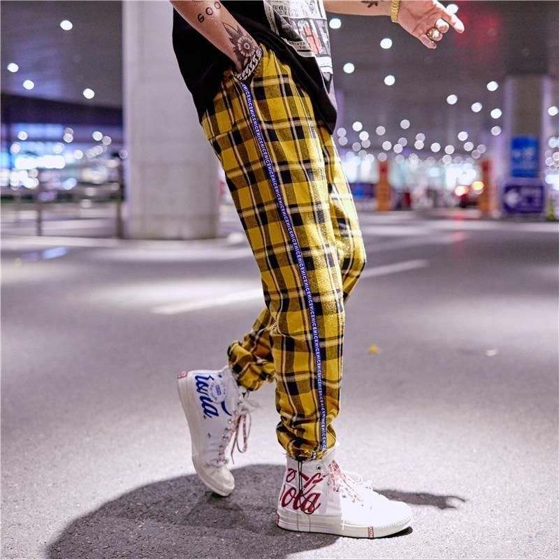 Calça Jogger Gangsta Plaid - Frete Gratis