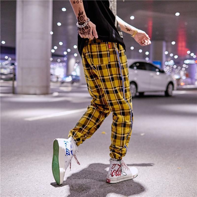 Calça Jogger Gangsta Plaid - Frete Gratis