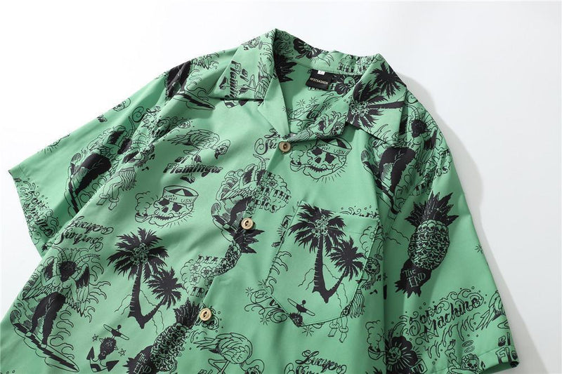 Camisa Hawaiian Skull - Frete Gratis