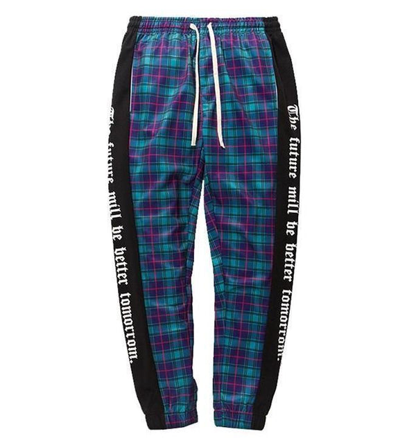 Calça Jogger Purple Plaid - Frete Gratis