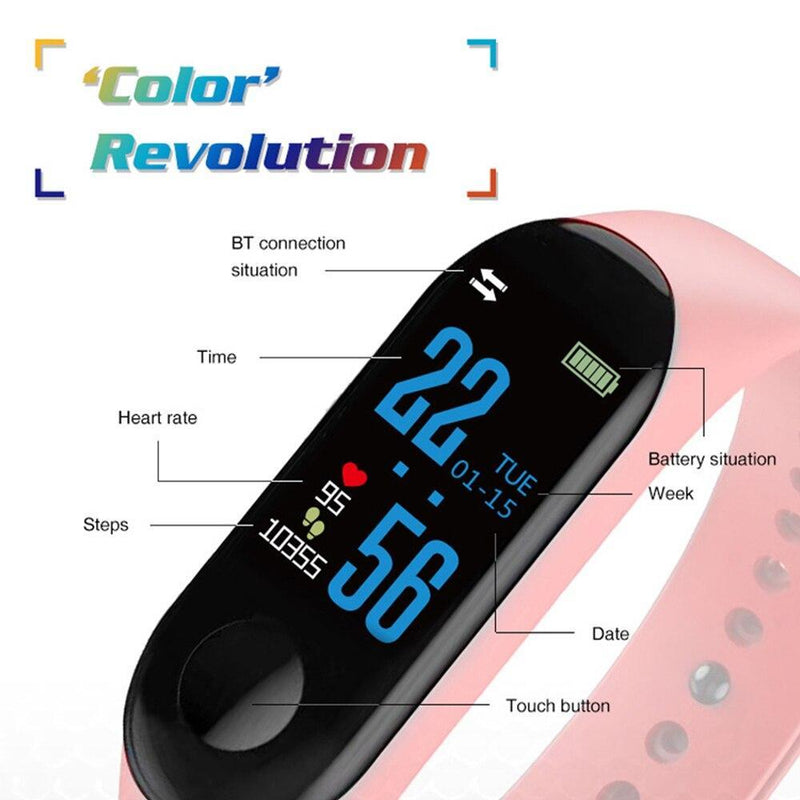 Smartwatch M3 Doolnng Fitness Relógio Inteligente