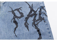 Calça Jeans Feminina Retro Skull