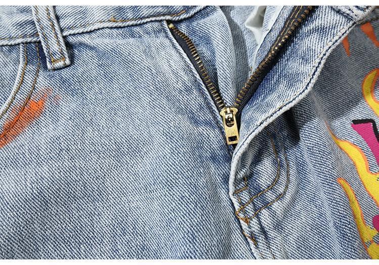 Calça Jeans Slim Punk - Frete Gratis