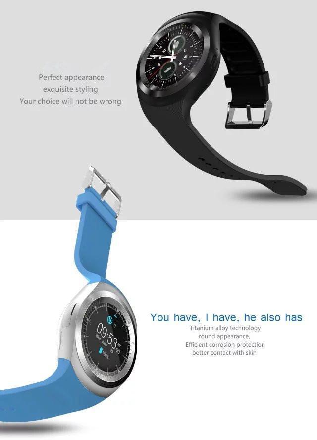 Smart Watch  para Telefone Android Redondo Suporte Nano SIM &TF Card com Whatsapp e Facebook