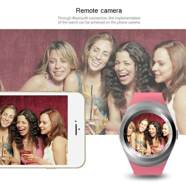 Smart Watch  para Telefone Android Redondo Suporte Nano SIM &TF Card com Whatsapp e Facebook