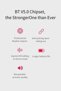 Fones De Ouvido Sem Fio Bluetooth QCY QS1 T1C Mini Dual V5.0 - 3D Stereo com Microfone e carregador