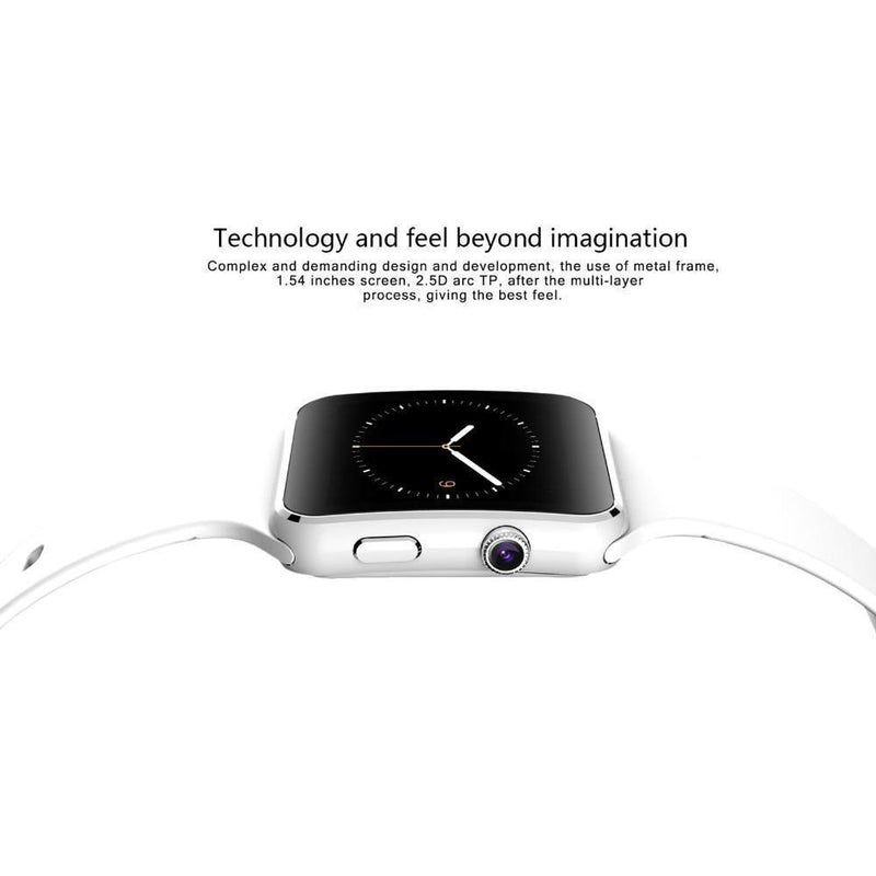 Smart Watch X6  Bluetooth com Camera Touch Screen - Compatível com iPhone Xiaomi Android Phone