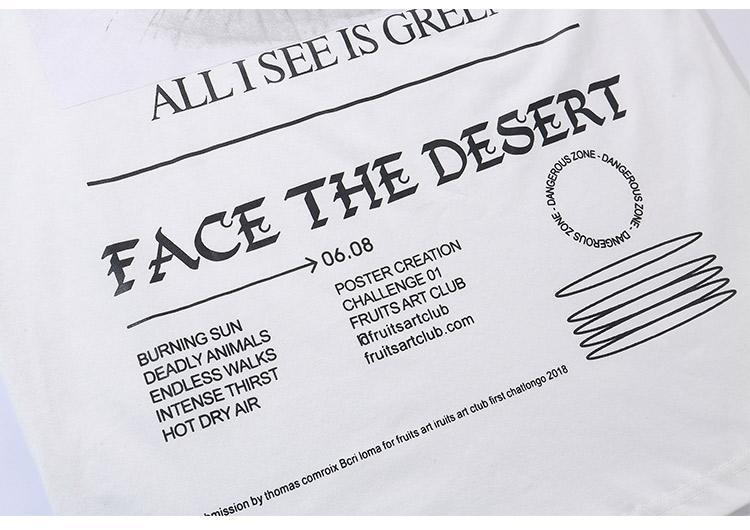 Camiseta Face The Desert - Frete Gratis