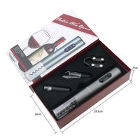 Kit abridor de Vinho elétrico- 4 peças ( Abridor + Bico Areador + Tampa a Vácuo + Cortador de lacre )
