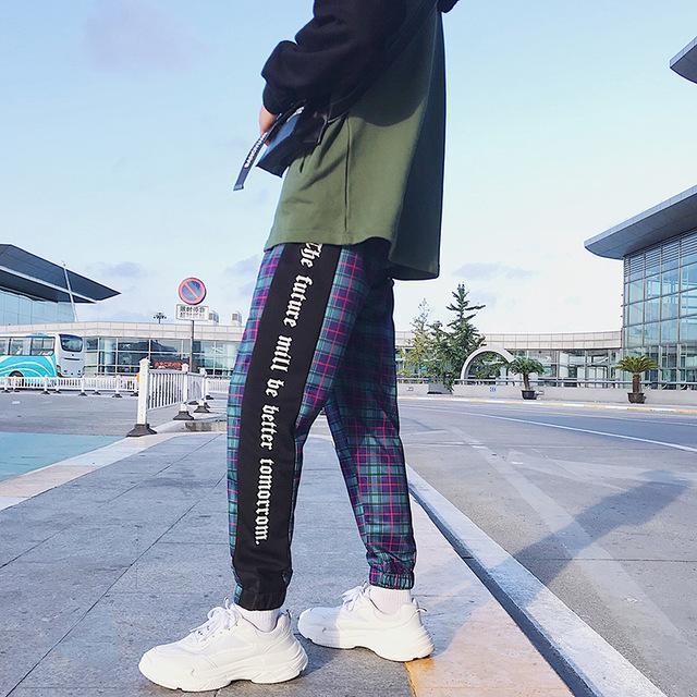 Calça Jogger Purple Plaid - Frete Gratis