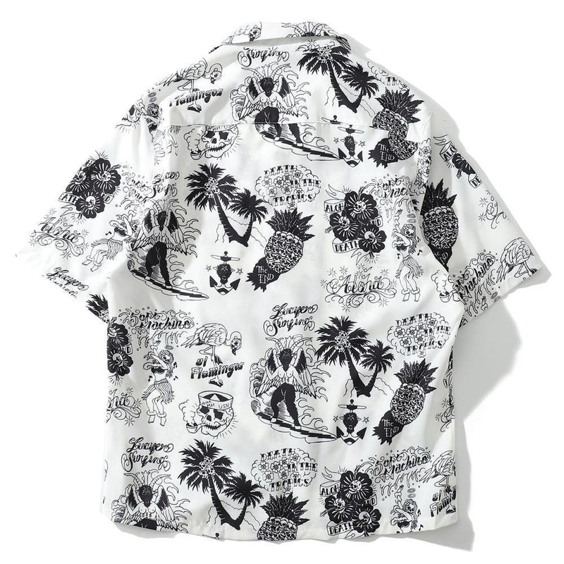 Camisa Hawaiian Skull - Frete Gratis